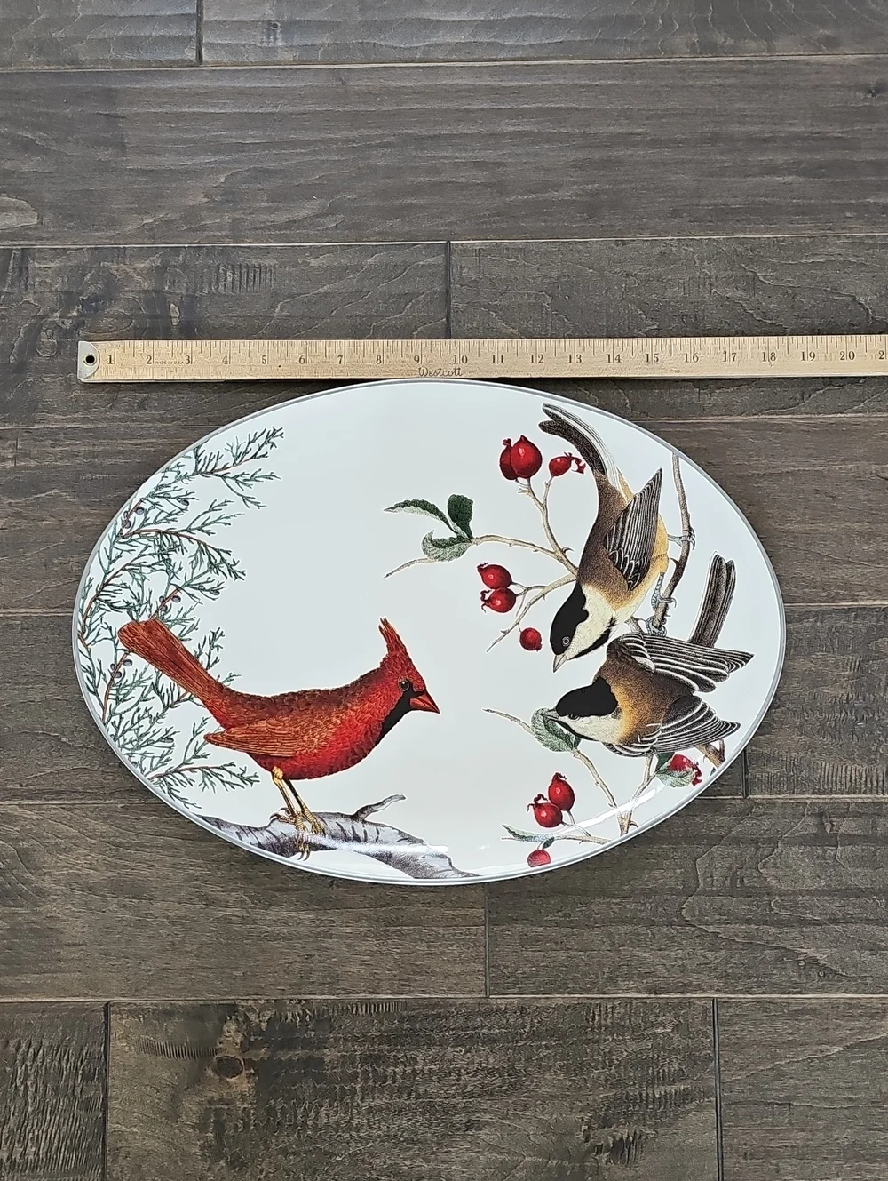 Beautiful and Charming Pottery Barn Cardinal Decorative Platter
